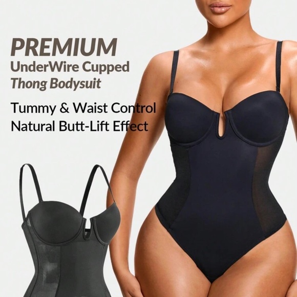 Cupped Shaping Thong Bodysuit